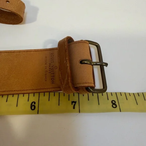 LV Authentic Leather Luggage Tag and Poignet Strap Set EUC - Picture 10 of 10